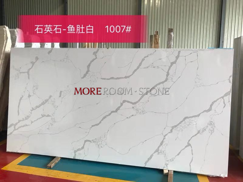 Promotion Product China Hot Sale Artificial Stone White Marble Quartz Stone Slab for Kitchen Countertops