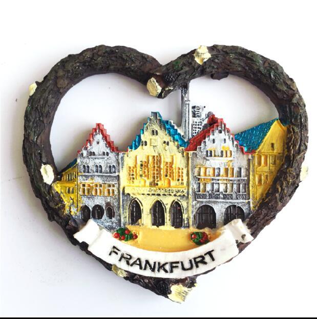 Heart Shaped Germany Tourist Souvenir Rsein Fridge Magnets