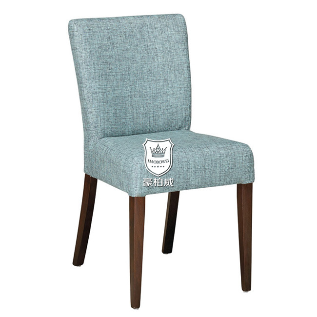 Blue Fabric Dining Chairs for Restaurant