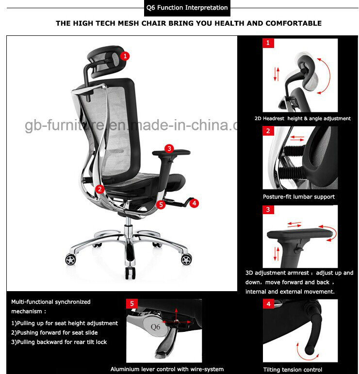 Modern Classic Designed High Back Executive Ergonomic Mesh Office Chair