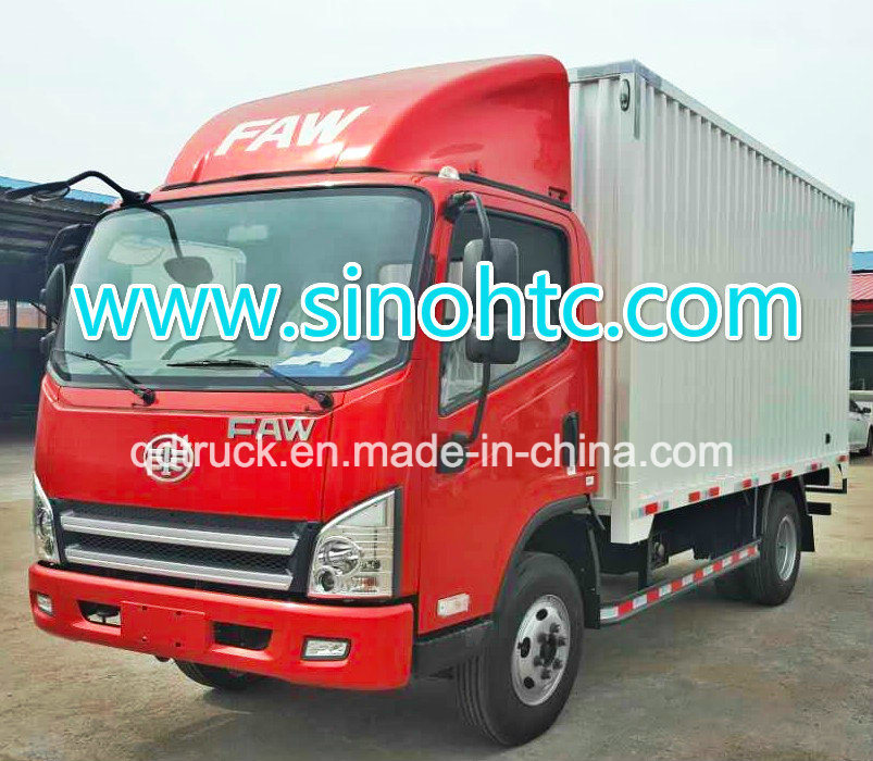 China Sinotruk 4*2 Van Container Light Medium Cargo Truck