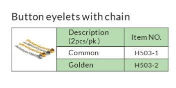 Orthodontic Accessories Series, Button Eyelets with Chain