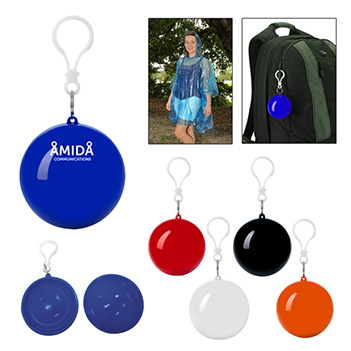 Fashionable Waterproof Promotional Disporsable Plastic Ball Raincoat