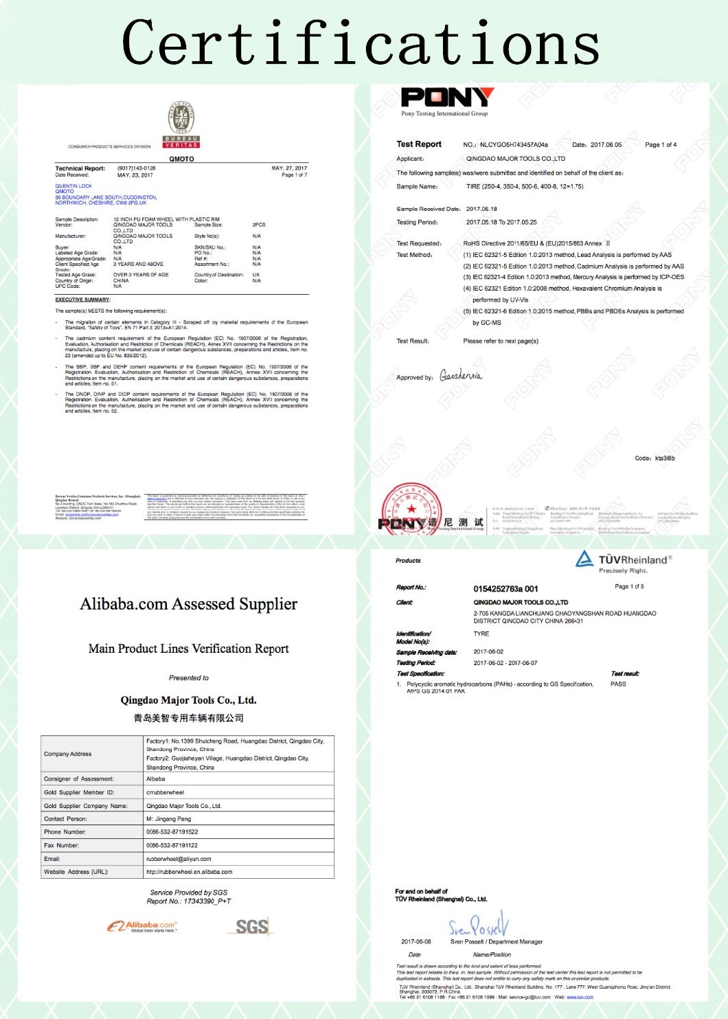 Strengthen Steel Rim Solid Rubber Trailer Wheel