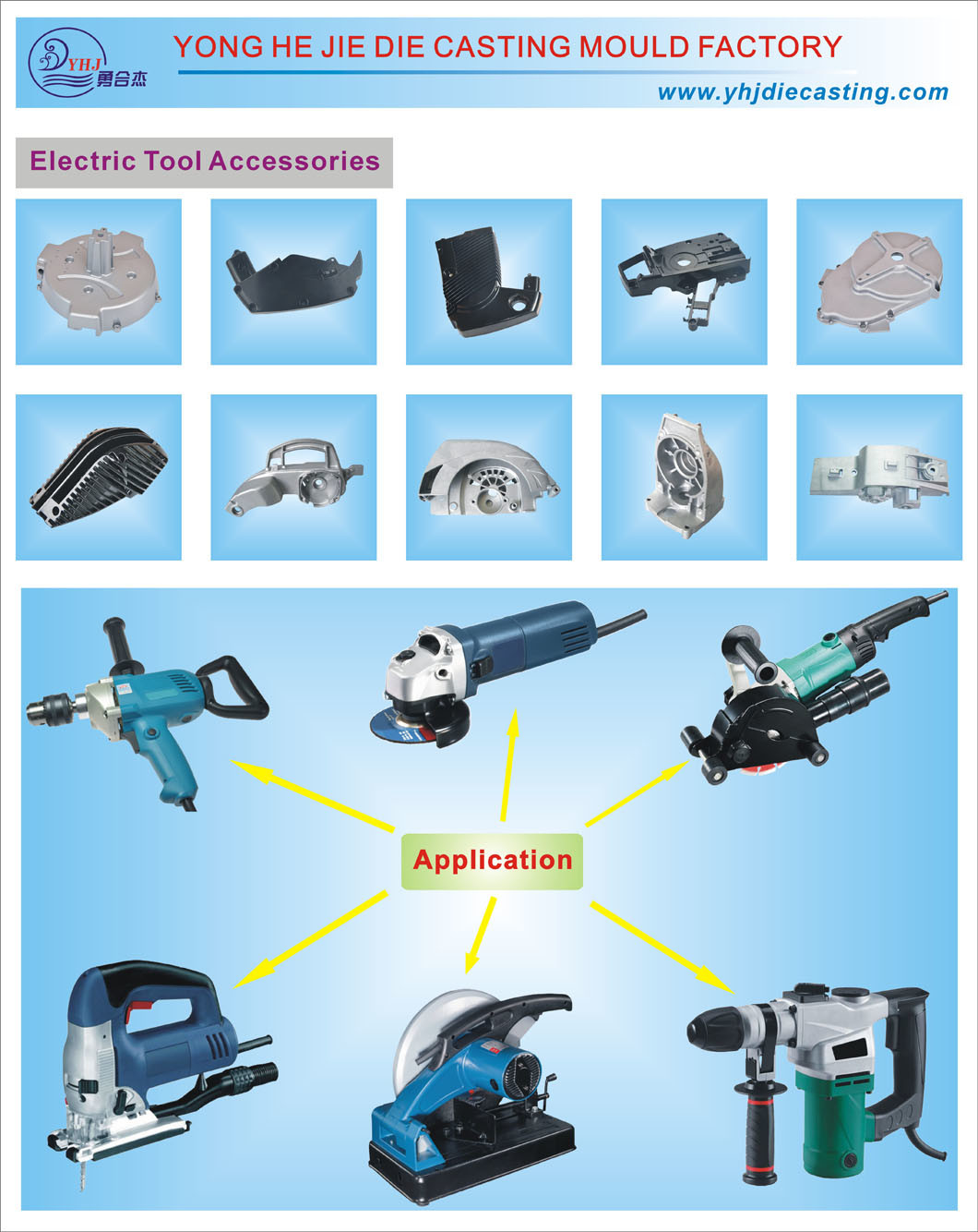 Electric Tool Accessories in Aluminum