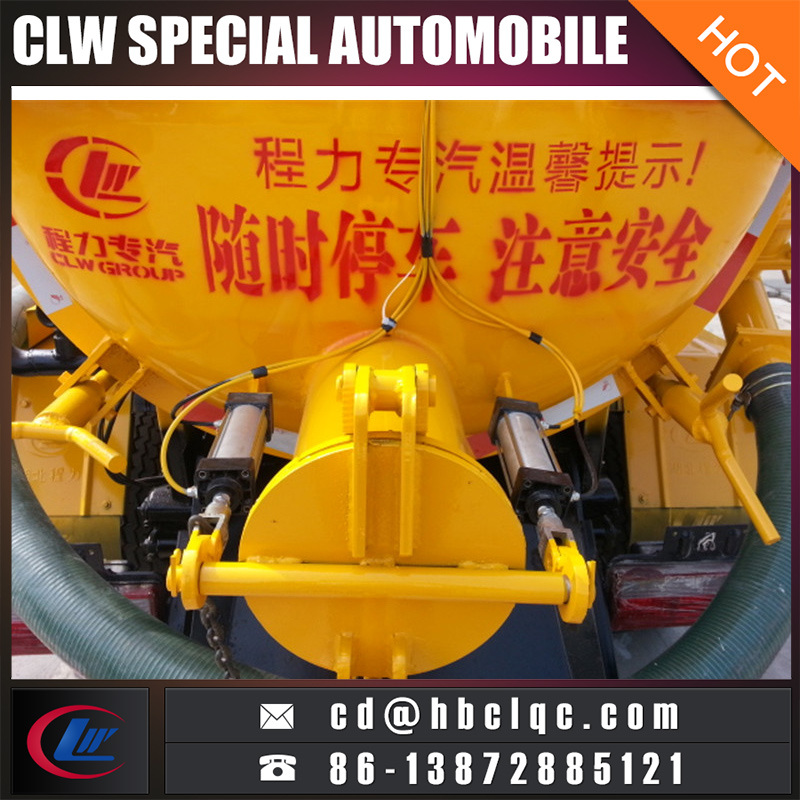 Dongfeng 5ton Vacuum Pump Tank Truck Vacuum Sewage Truck