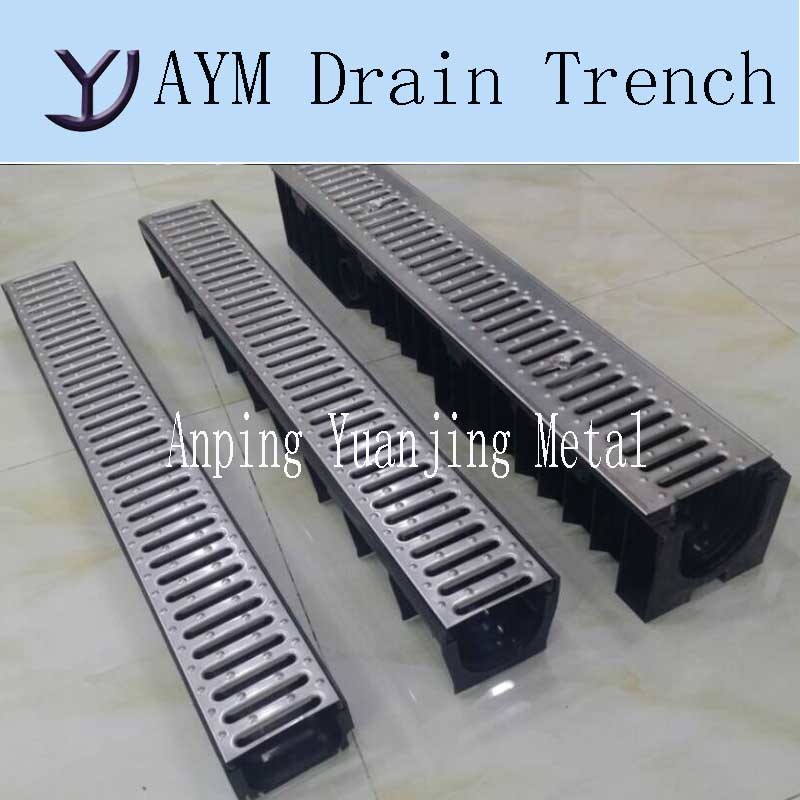 Plastic Trench Drain with Plastic Cover