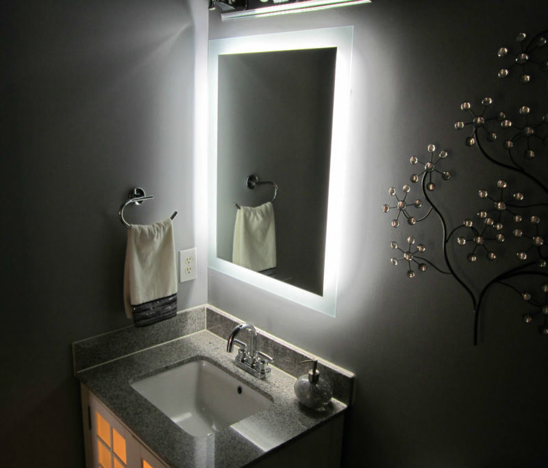 LED Vanity / Bathroom Mirror with Background Lighting