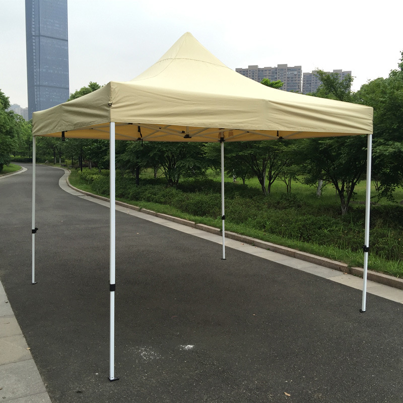 3X3m Tan Outdoor Steel Pop up Gazebo Folding Tent