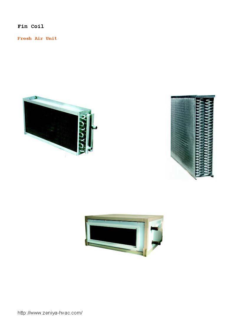 Fin Type Heat Exchanger for Cooling System