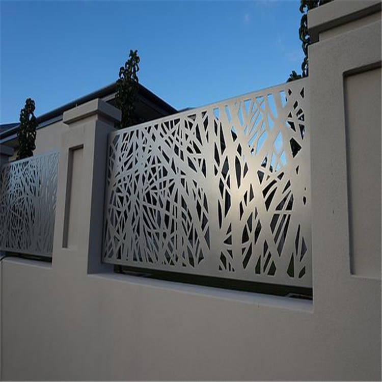 Villa Garden Decoration Powder Coated Laser Cut Aluminum Garden Fence Panels