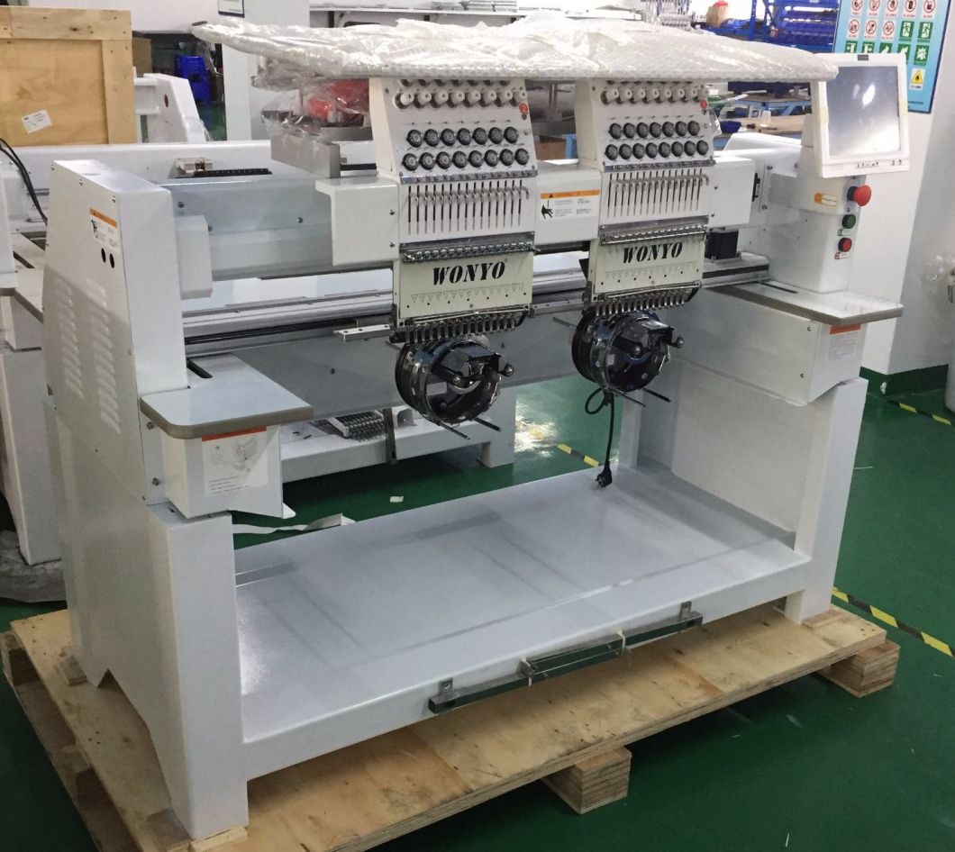 Wonyo 2 Head Computerized Industrial Commercial Embroidery Machine