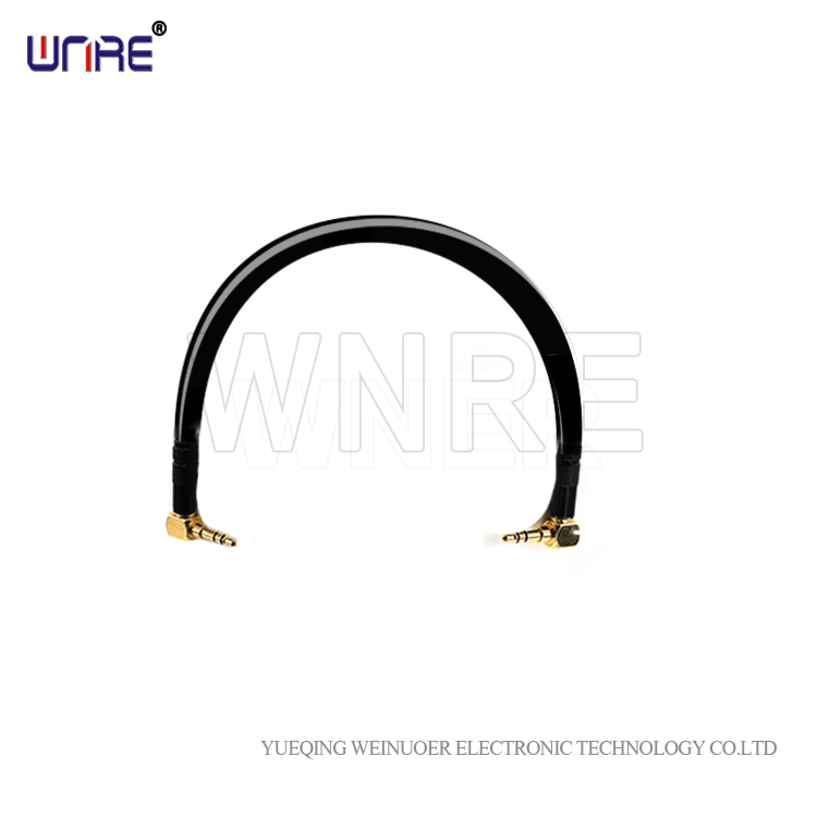Wnre Right Angle Male to Male 3.5mm Audio Cable