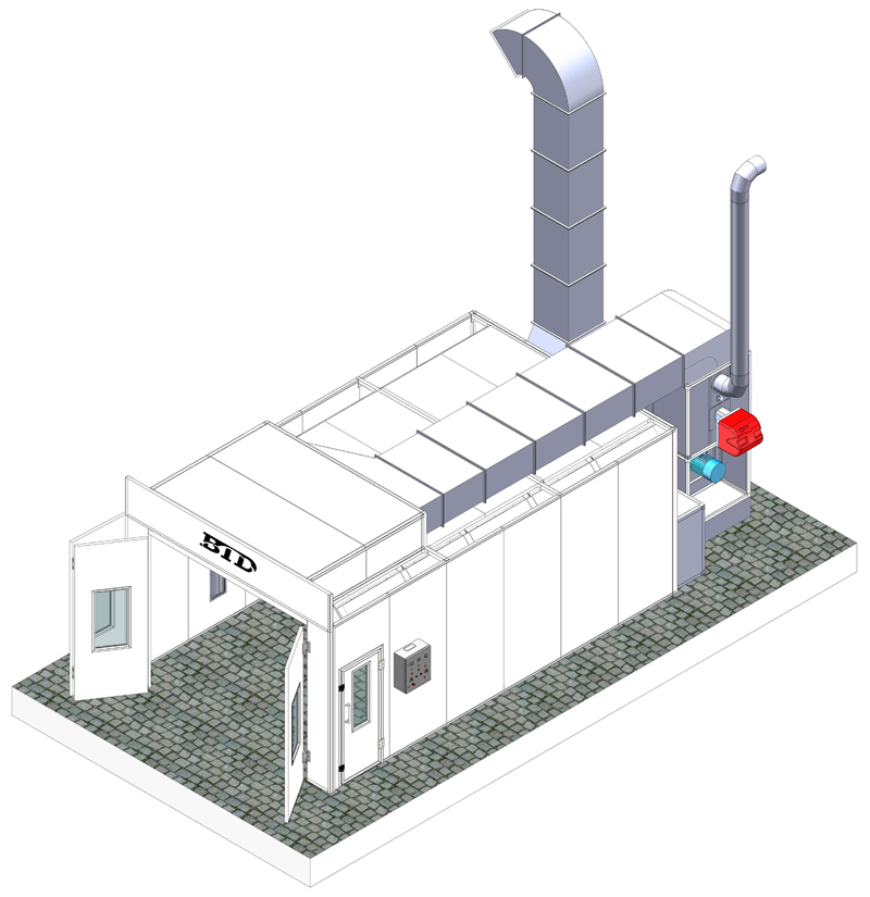 CE Approved Auto Spray Booth Painting Equipment