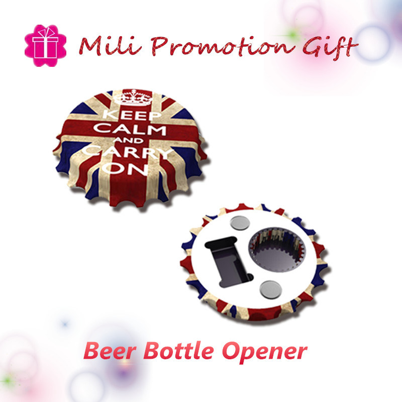 Custom High Quality Round Type Multifunctional Beer Drink Bottle Opener