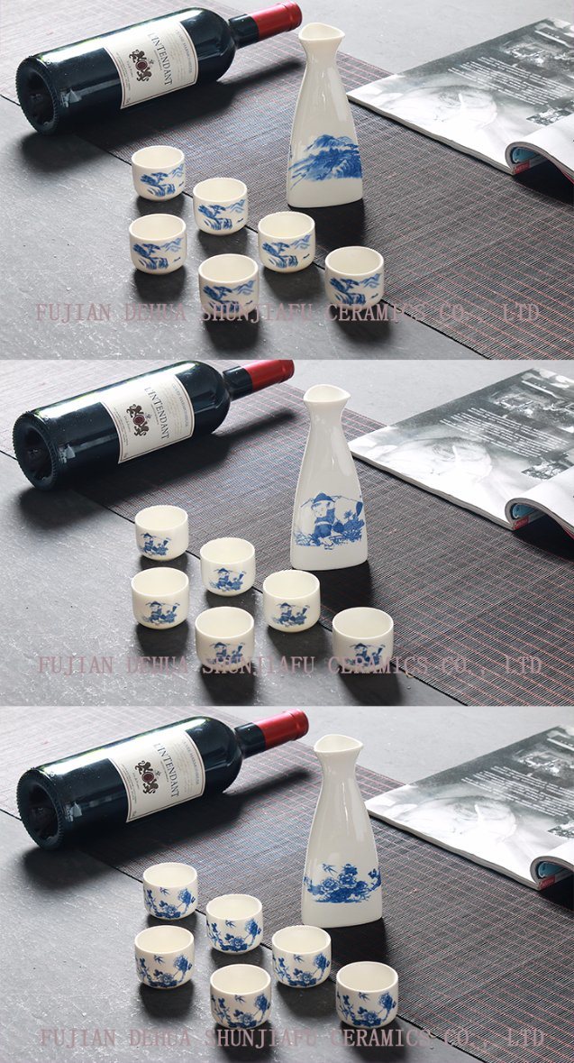 Triangle Wine Set, Ceramic Utensils Cup Wine, Wine to Drink Wine