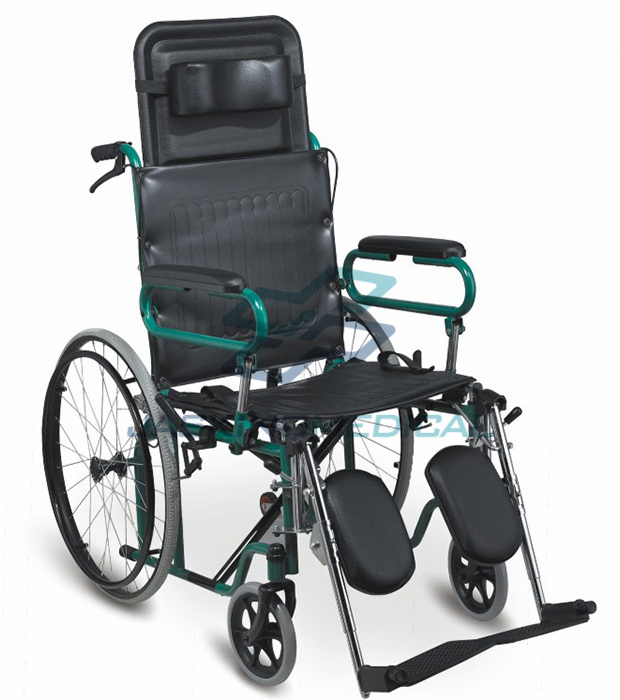 High Back Reclining Manual Steel Wheelchair (JX-812GC-46)