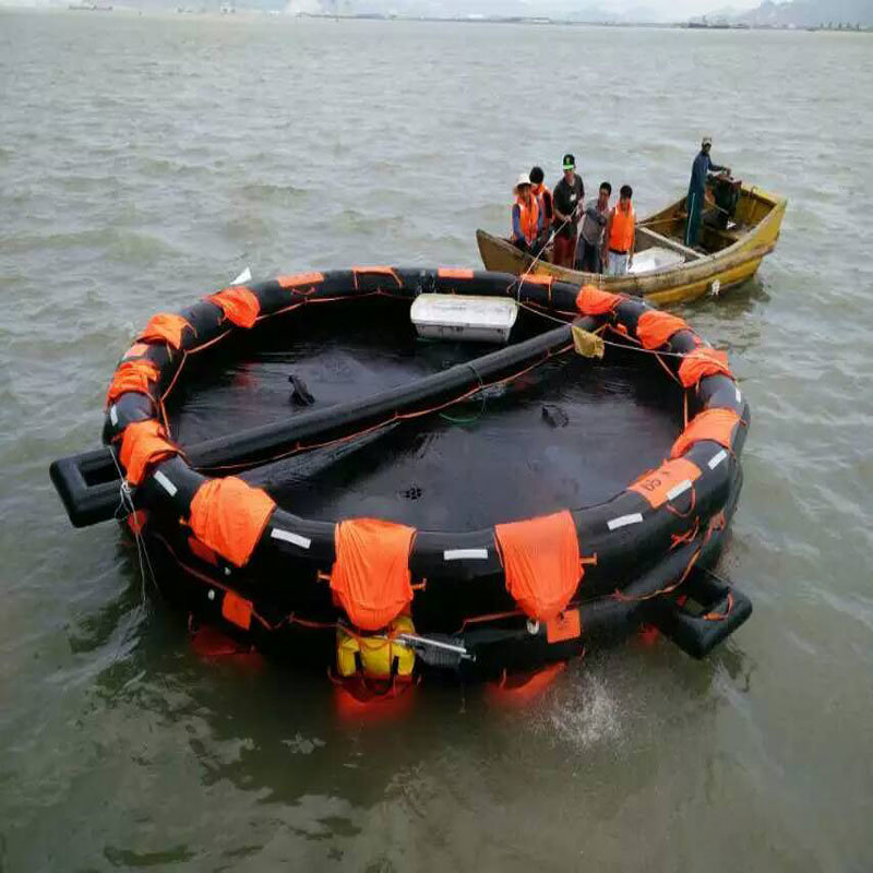 Open Reversible Rubber Inflatable Life Raft Hot Selling Solas