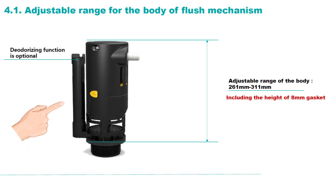 Hands-Free Sensor Flush Valve for 3 Inch Toilet