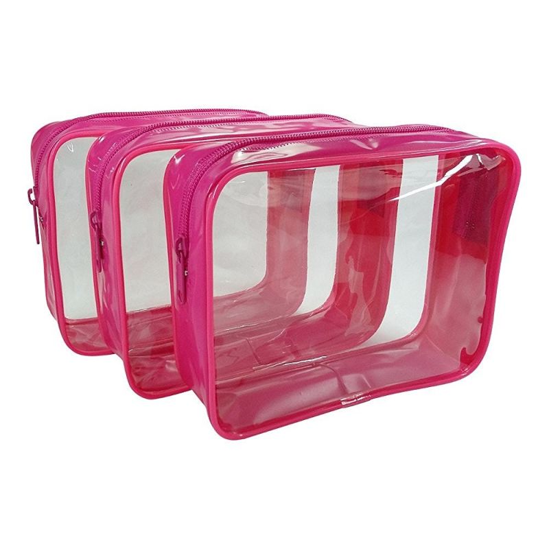 Fashion Ladies Custom Clear Travel PVC Cosmetic Bag