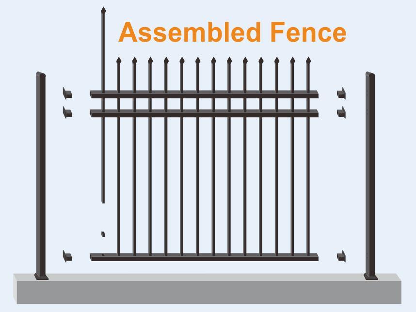 Australian Style Customized Aluminum Garden Fence
