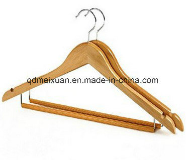 Wholesale Wood Hangers Clothing Store Real Wood Clothes Pants Wearing a Suit Hanger a Smooth Surface (M-X3601)