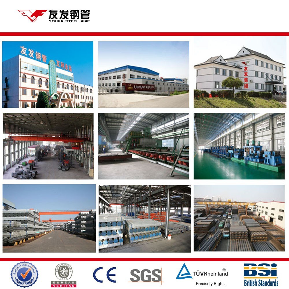 Tianjin Youfa Factory ASTM A53 Gr. B / A106 Gr. B Carbon Steel Sch 40 Pipe