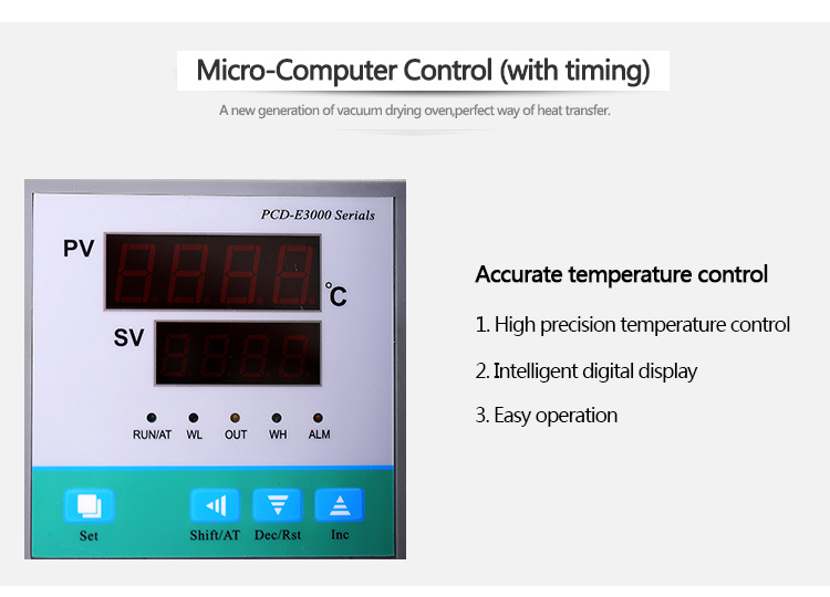 LCD Display Lab Small Degassing Cabinet Vacuum Drying Oven Machine