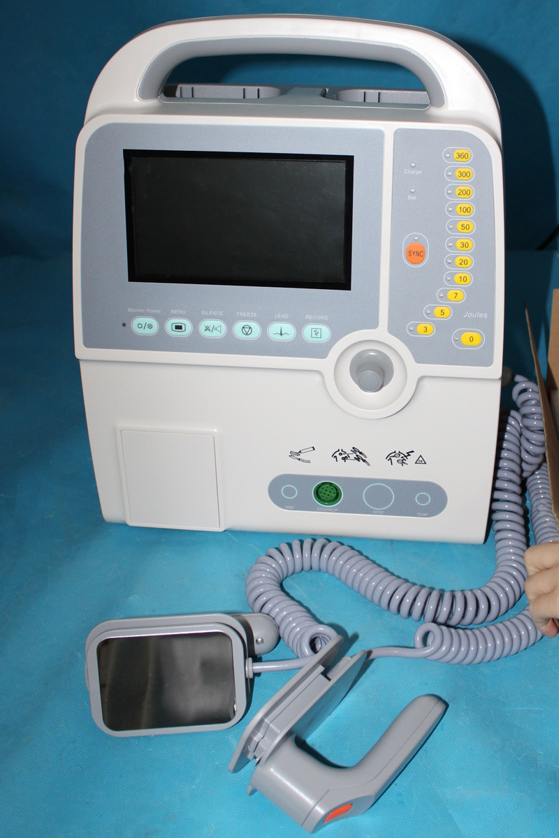High Resolution True-Color Portable Monophasic Defi-Monitor Biphasic Cardiac Defibrillator