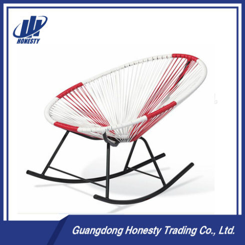 PE-RC03 Top Quality Mixed Color Lounge Egg Shape Rattan Rocking Chair