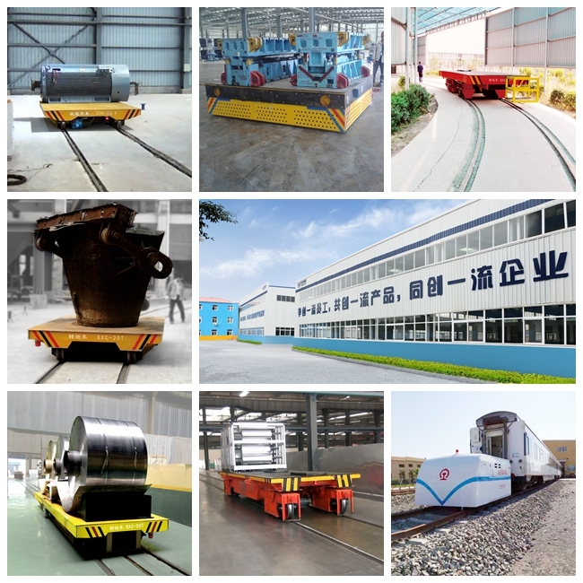 Casting Module Transport Carriage Electric Flat Carrier on Rails