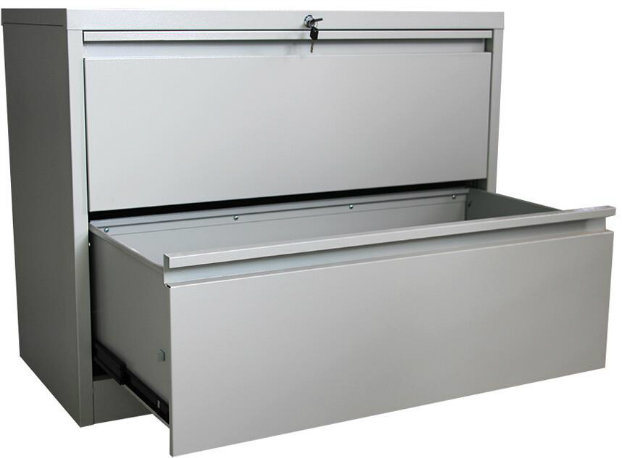 Office Use File Storage Lateral 2 Drawers Steel Cabinet