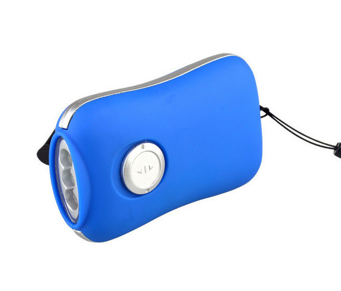 Emergency Lighting Torch 3 LED Hand Crank Dynamo Flashlight