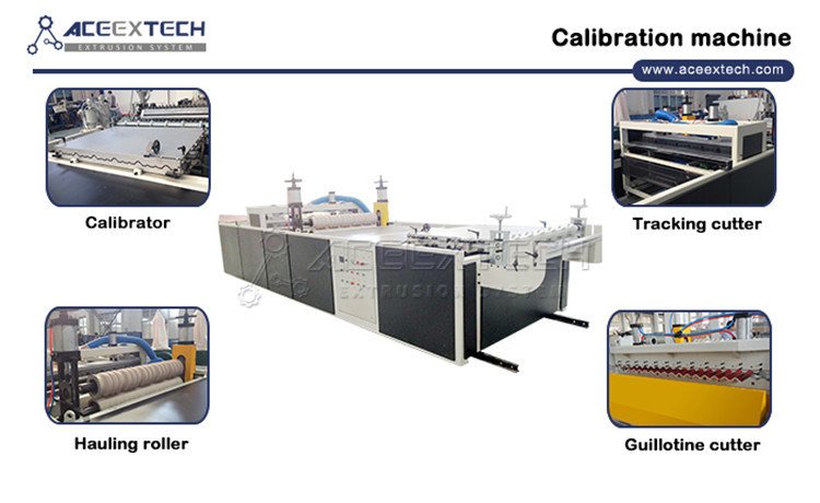 PVC Trapezoid Roofing Tile Extruding Line