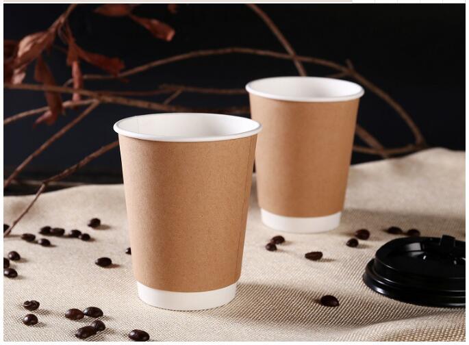 Custom 8oz 12oz 16oz Double Wall Coffee Paper Cup Wholesales