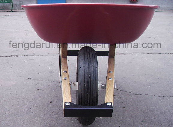 Wooden Handle Metal Trolley Wheel Barrow (WH4400)