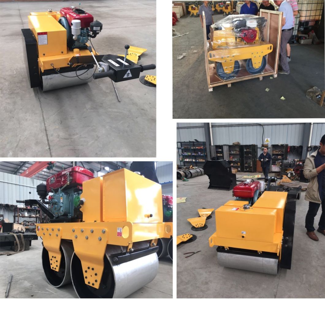 Double Drums Vibratory Roller 1 Ton Road Roller Vibrator for Sale