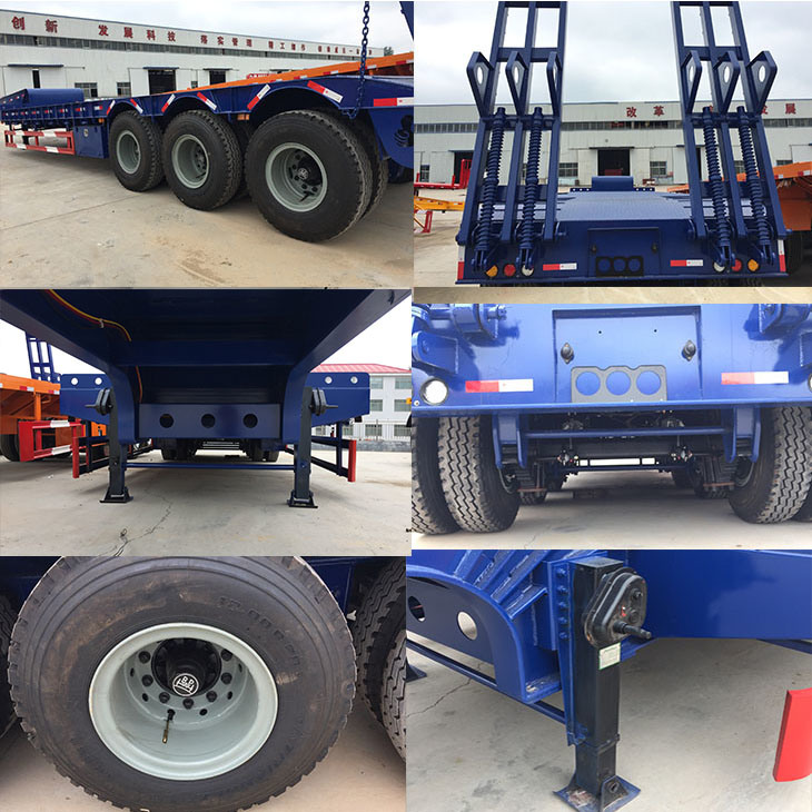 3 Axle 60ton Low Bed Vehicle for Sale