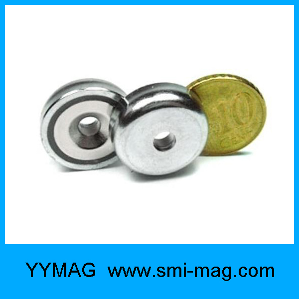 Yya Pot NdFeB Magnets with Countersunk Hole for M5 Screw