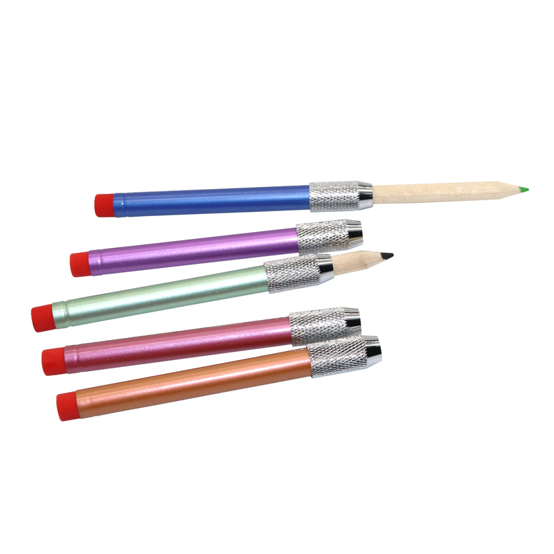 Metal Eraser Pencil Extenders School Art Writing Tools