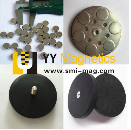 Rubber Coated Round Pot NdFeB Magnet for Car