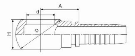 ISO 9001 Carbon Steel Metric Thread Banjo DIN 7642 Hydraulic Fitting 70011 for Mining Oil Pipe