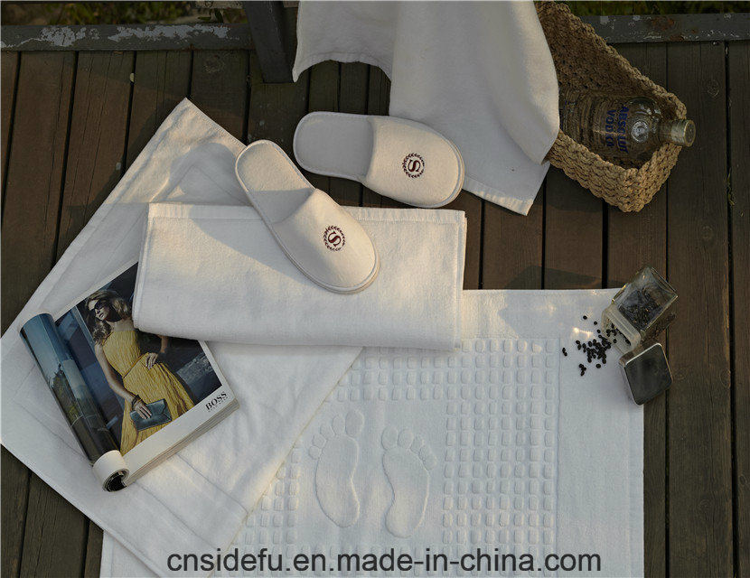 Hot Sale Bath Foot Towel White 100% Combed Cotton Bath Mat