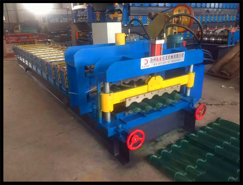 Fully Automatic Metal Glazed Roof Tile Roll Forming Machine