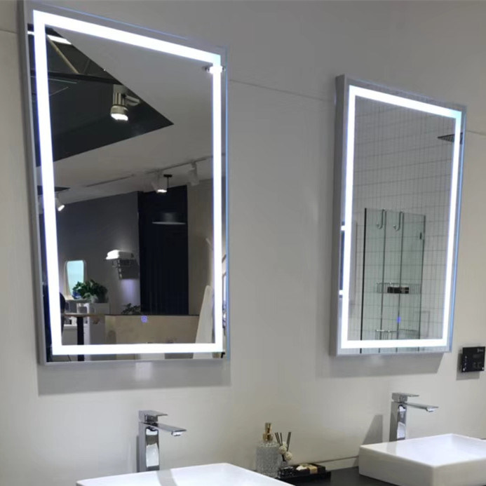 Customized Anti Fog LED Mirror, Fogless Bathroom Wall LED Mirror