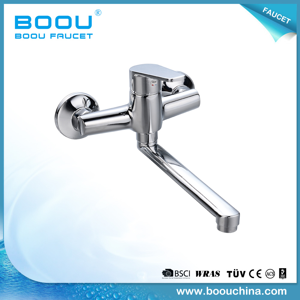 Boou Classic Style Kitchen Mixer Brass Materials Faucet Straight Pipe