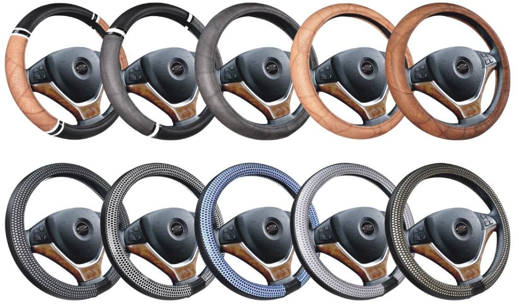 Soft Fine Leather Steering Wheel Covers for Winter