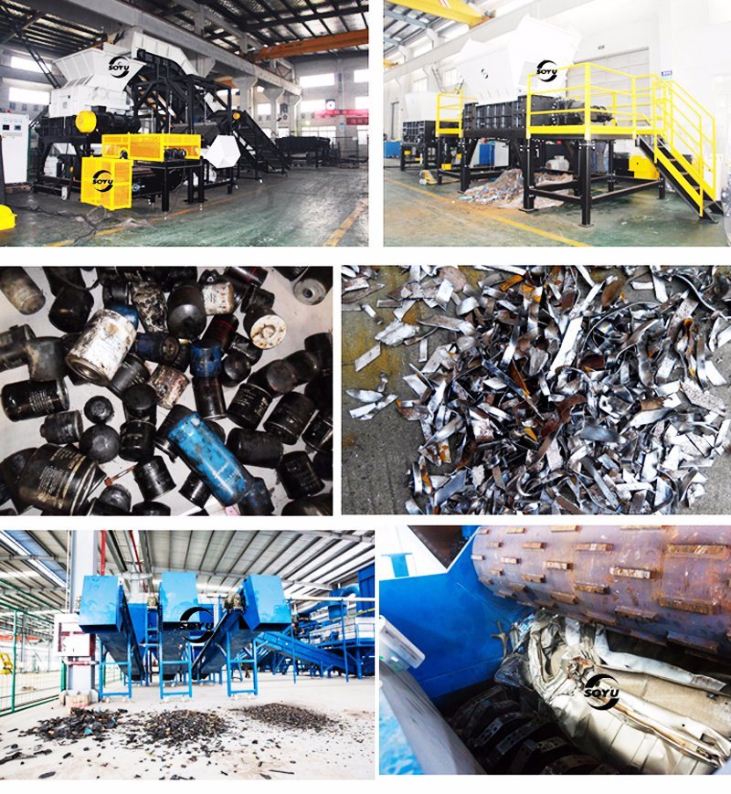 Double Shaft Metal Crusher