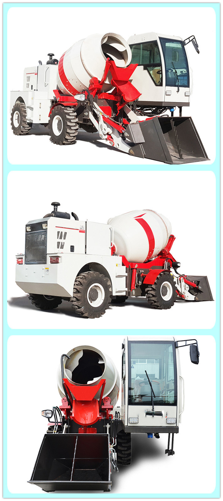 ACTIVE China Supply Small 1.2 Cubic Meters Self Loading Concrete Mixer Truck