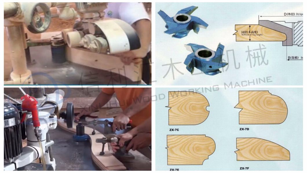 Spindle Moulder with Automatic Feeding Roller/ Feeding Part/ Automatic Feeder Wood Dobule Spindles Milling for Solid Wood/ Wood Surface Planer Machine